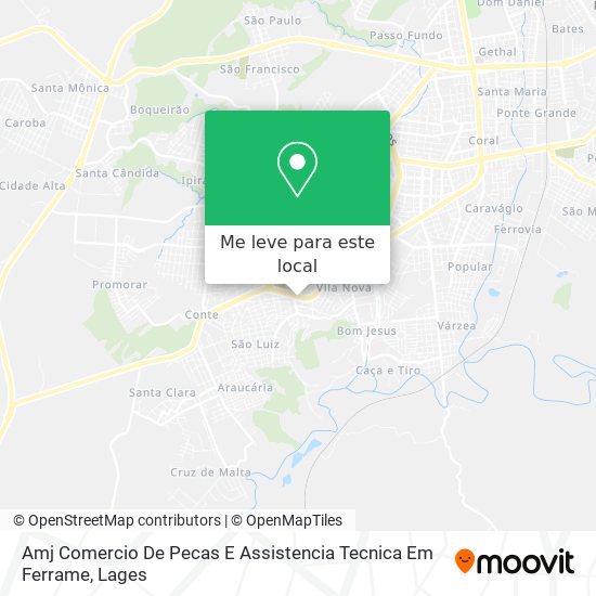Amj Comercio De Pecas E Assistencia Tecnica Em Ferrame mapa