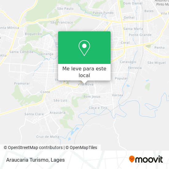 Araucaria Turismo mapa