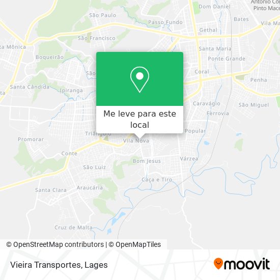 Vieira Transportes mapa