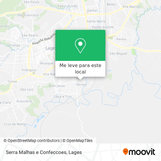 Serra Malhas e Confeccoes mapa