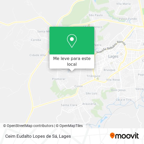 Ceim Eudalto Lopes de Sá mapa