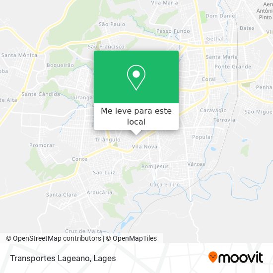 Transportes Lageano mapa