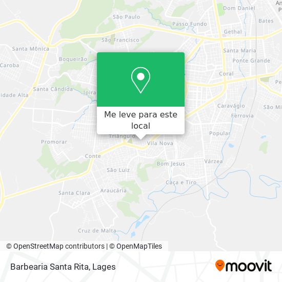 Barbearia Santa Rita mapa