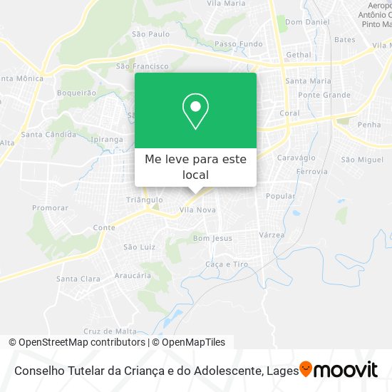 Conselho Tutelar da Criança e do Adolescente mapa