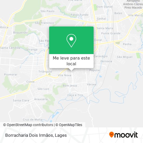 Borracharia Dois Irmãos mapa
