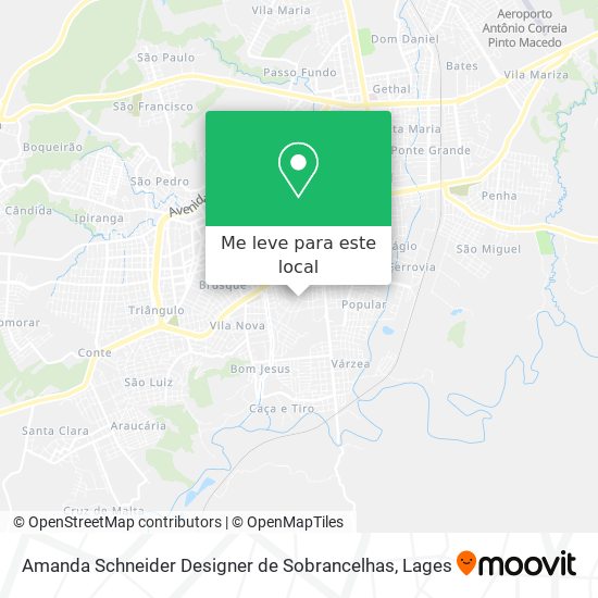 Amanda Schneider Designer de Sobrancelhas mapa