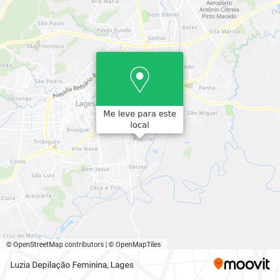 Luzia Depilação Feminina mapa