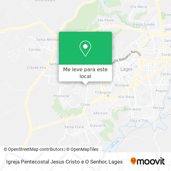 Igreja Pentecostal Jesus Cristo e O Senhor mapa