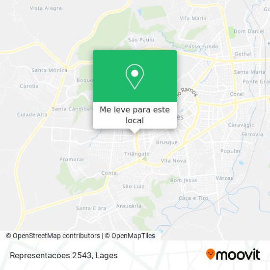 Representacoes 2543 mapa