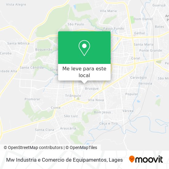 Mw Industria e Comercio de Equipamentos mapa
