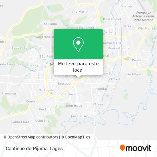 Cantinho do Pijama mapa