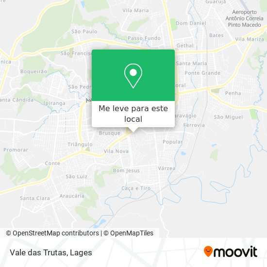 Vale das Trutas mapa