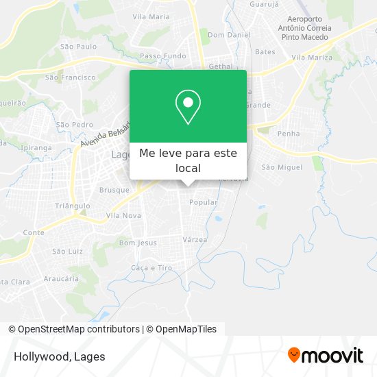 Hollywood mapa