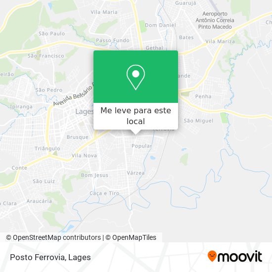 Posto Ferrovia mapa