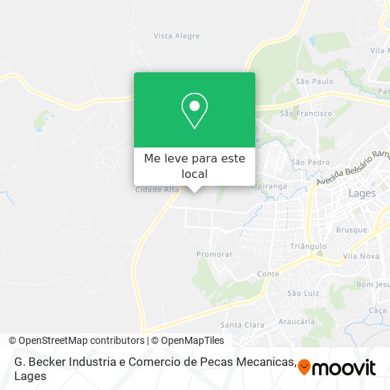 G. Becker Industria e Comercio de Pecas Mecanicas mapa