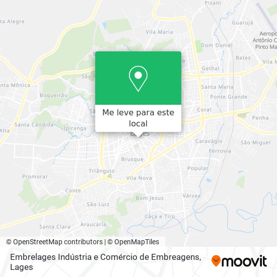 Embrelages Indústria e Comércio de Embreagens mapa