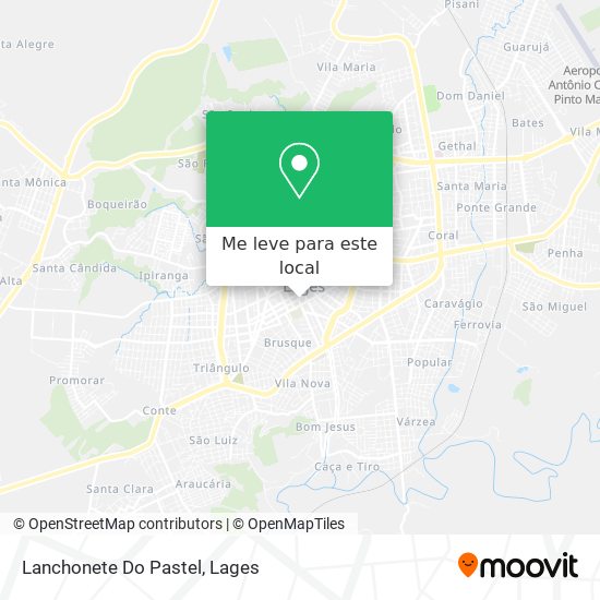 Lanchonete Do Pastel mapa