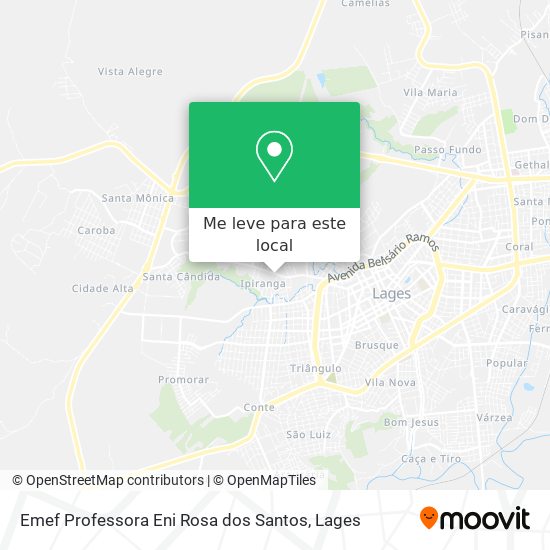 Emef Professora Eni Rosa dos Santos mapa