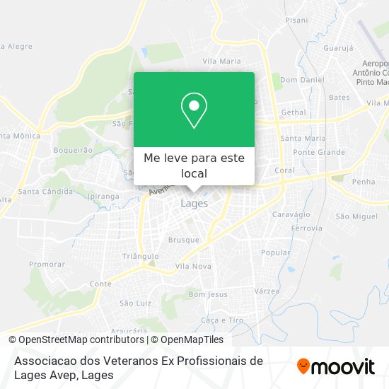 Associacao dos Veteranos Ex Profissionais de Lages Avep mapa