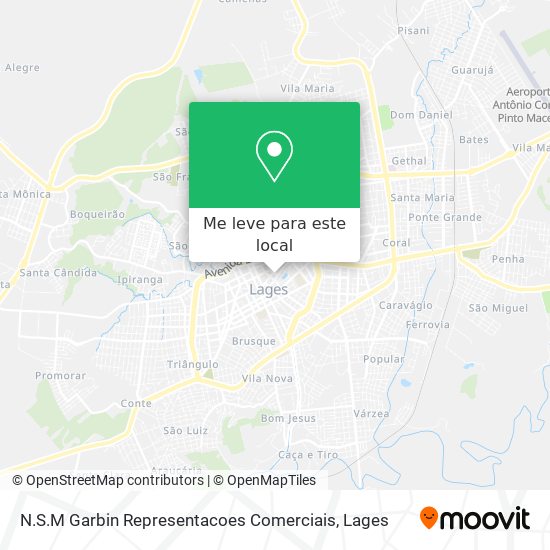 N.S.M Garbin Representacoes Comerciais mapa