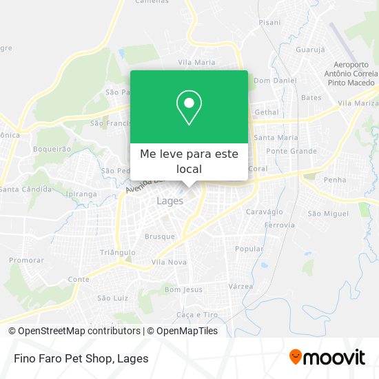 Fino Faro Pet Shop mapa
