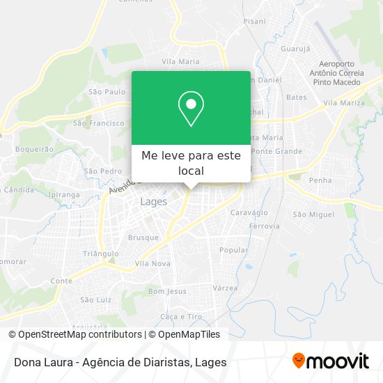 Dona Laura - Agência de Diaristas mapa