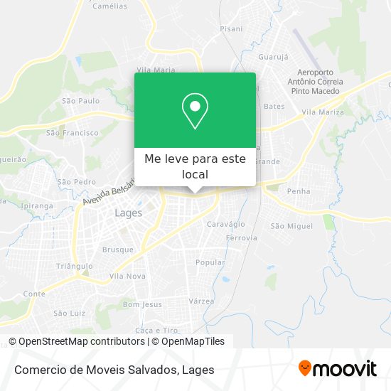 Comercio de Moveis Salvados mapa