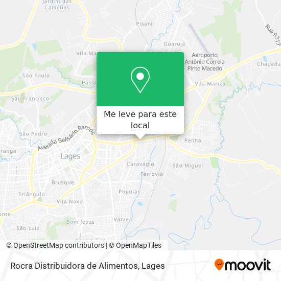 Rocra Distribuidora de Alimentos mapa