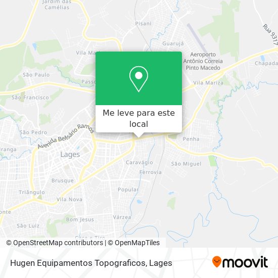 Hugen Equipamentos Topograficos mapa