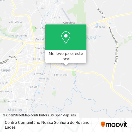 Centro Comunitário Nossa Senhora do Rosário mapa