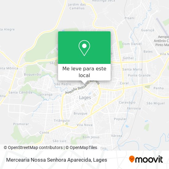 Mercearia Nossa Senhora Aparecida mapa