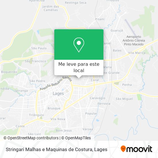 Stringari Malhas e Maquinas de Costura mapa