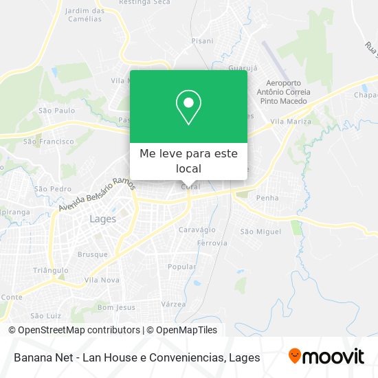 Banana Net - Lan House e Conveniencias mapa