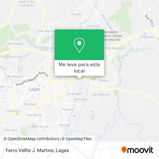 Ferro Velho J. Martins mapa