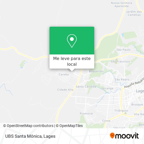 UBS Santa Mônica mapa