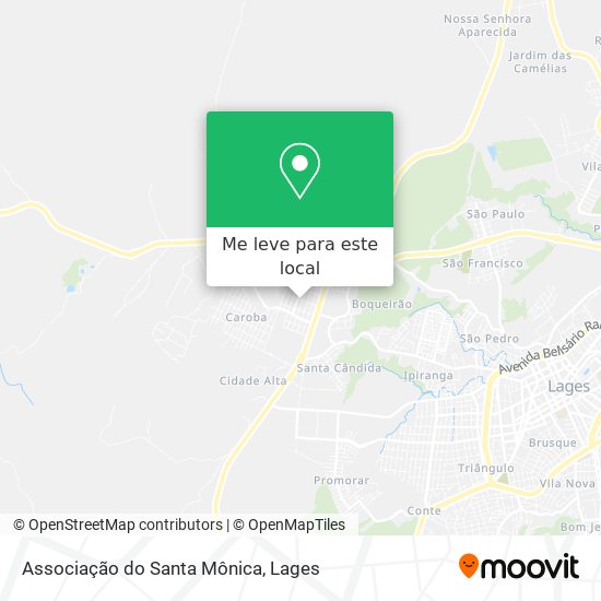 Associação do Santa Mônica mapa