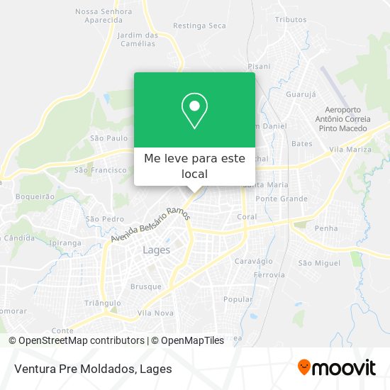 Ventura Pre Moldados mapa