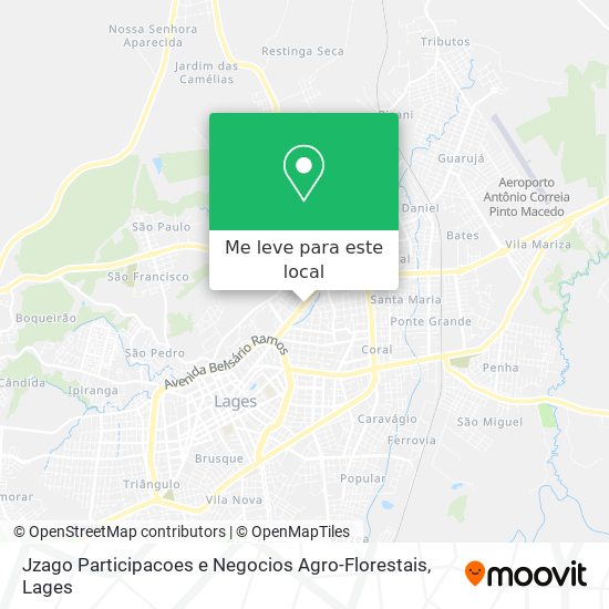 Jzago Participacoes e Negocios Agro-Florestais mapa