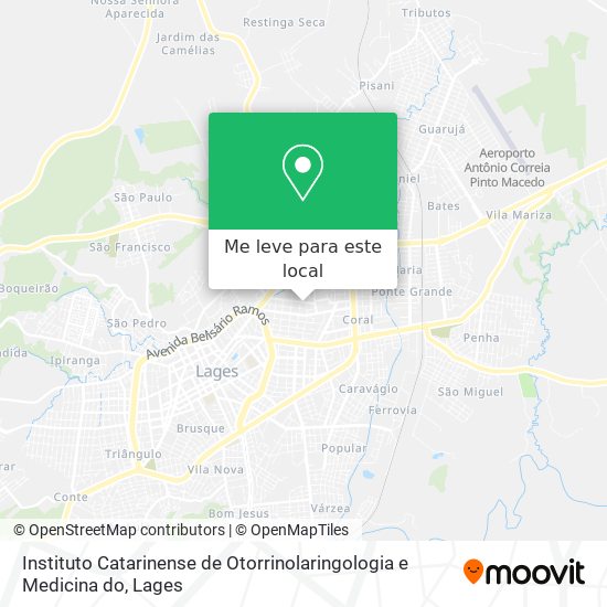 Instituto Catarinense de Otorrinolaringologia e Medicina do mapa