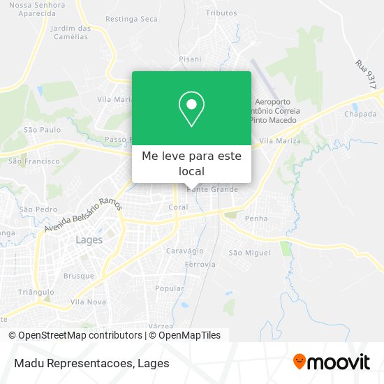 Madu Representacoes mapa
