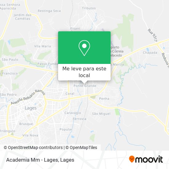 Academia Mm - Lages mapa