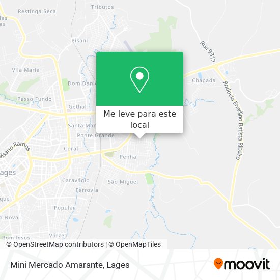 Mini Mercado Amarante mapa