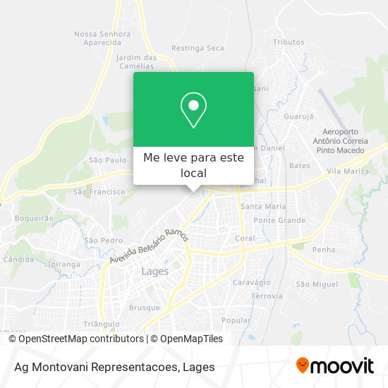 Ag Montovani Representacoes mapa