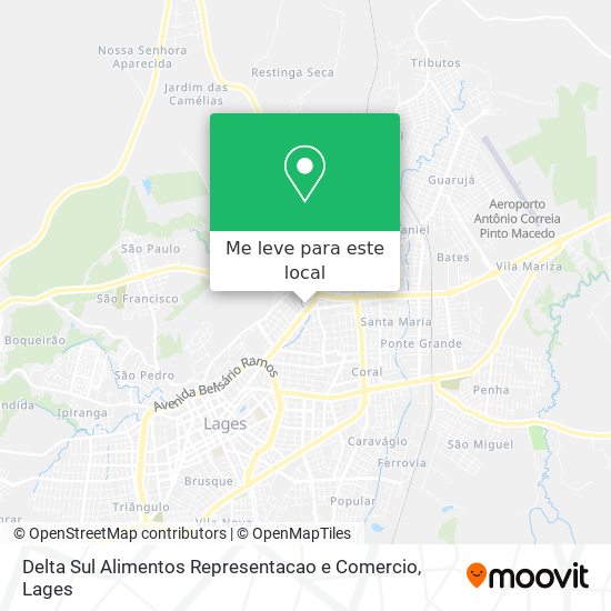 Delta Sul Alimentos Representacao e Comercio mapa