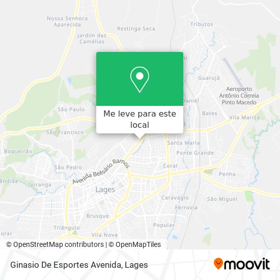 Ginasio De Esportes Avenida mapa