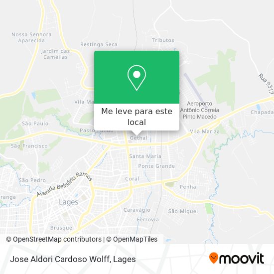 Jose Aldori Cardoso Wolff mapa