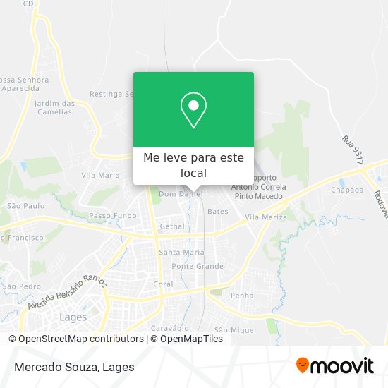 Mercado Souza mapa