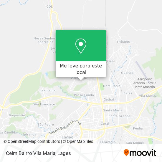 Ceim Bairro Vila Maria mapa