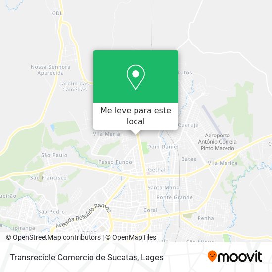 Transrecicle Comercio de Sucatas mapa