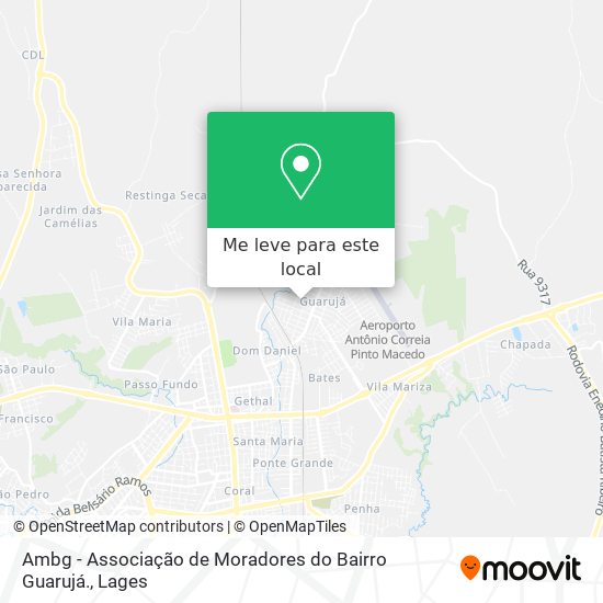 Ambg - Associação de Moradores do Bairro Guarujá. mapa